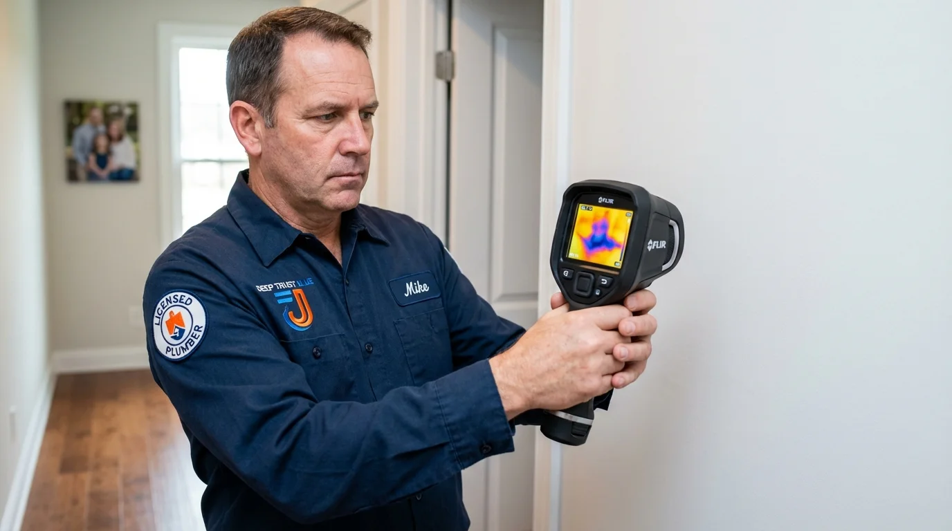Thermal imaging leak detection by Johns Plumbing LLC in Panhandle
